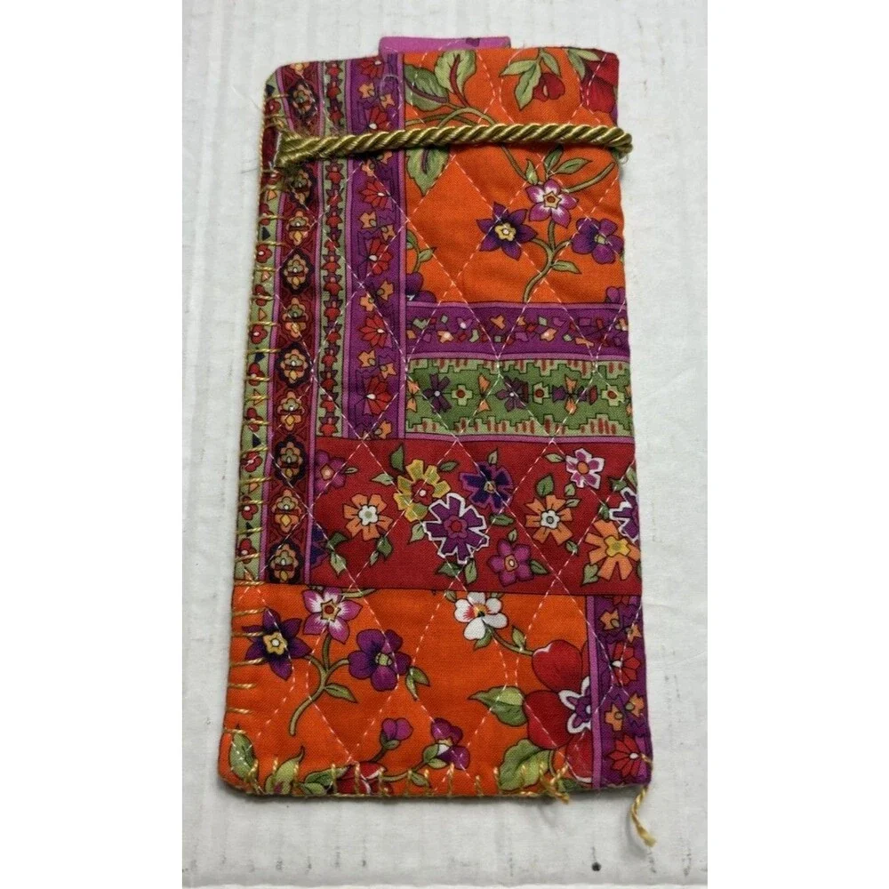Handmade Quilted Eyeglass Case Floral Patchwork Fabric Glasses Sleeve